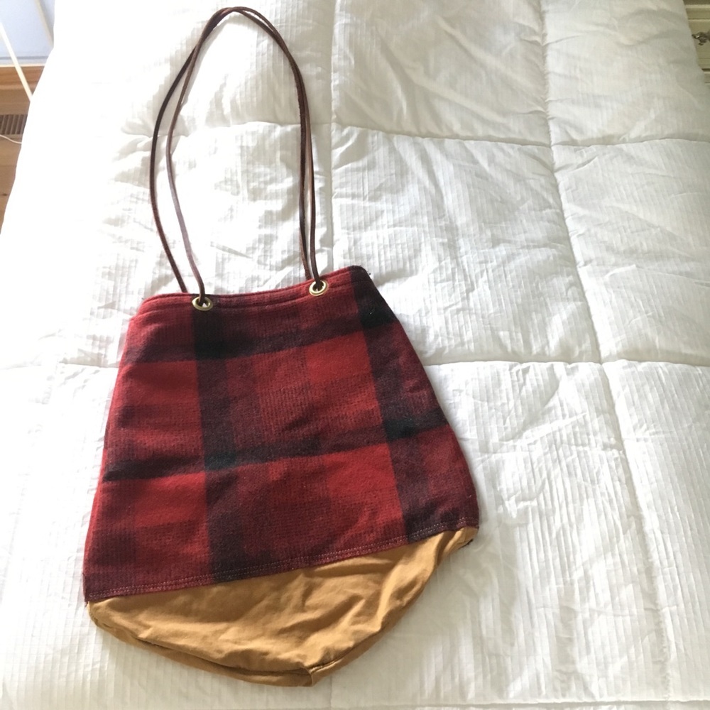 Vintage Flannel Tote